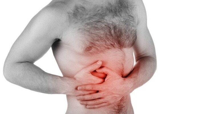 Dolore agli organi interni che si irradia alla parte bassa della schiena